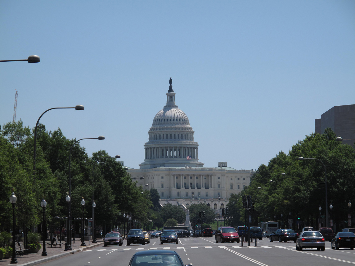 The Capitol seen from Pennsylvania Avenue