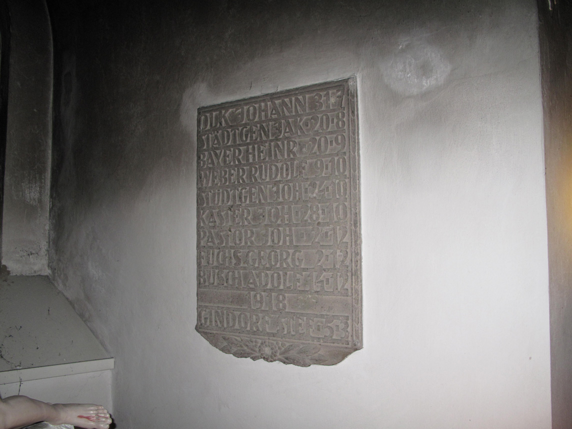 Killed during WorldWar I