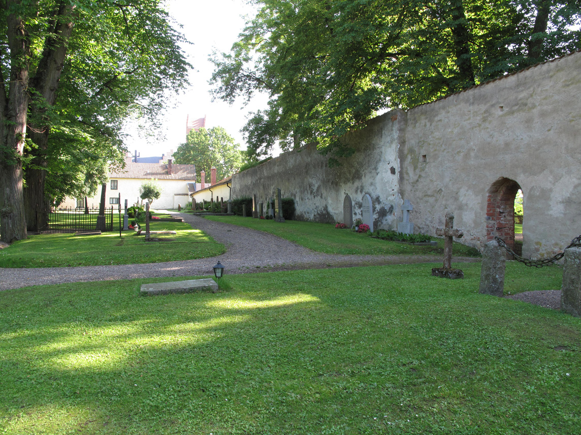 Cemetery close to Vadstena Abbey Church.
