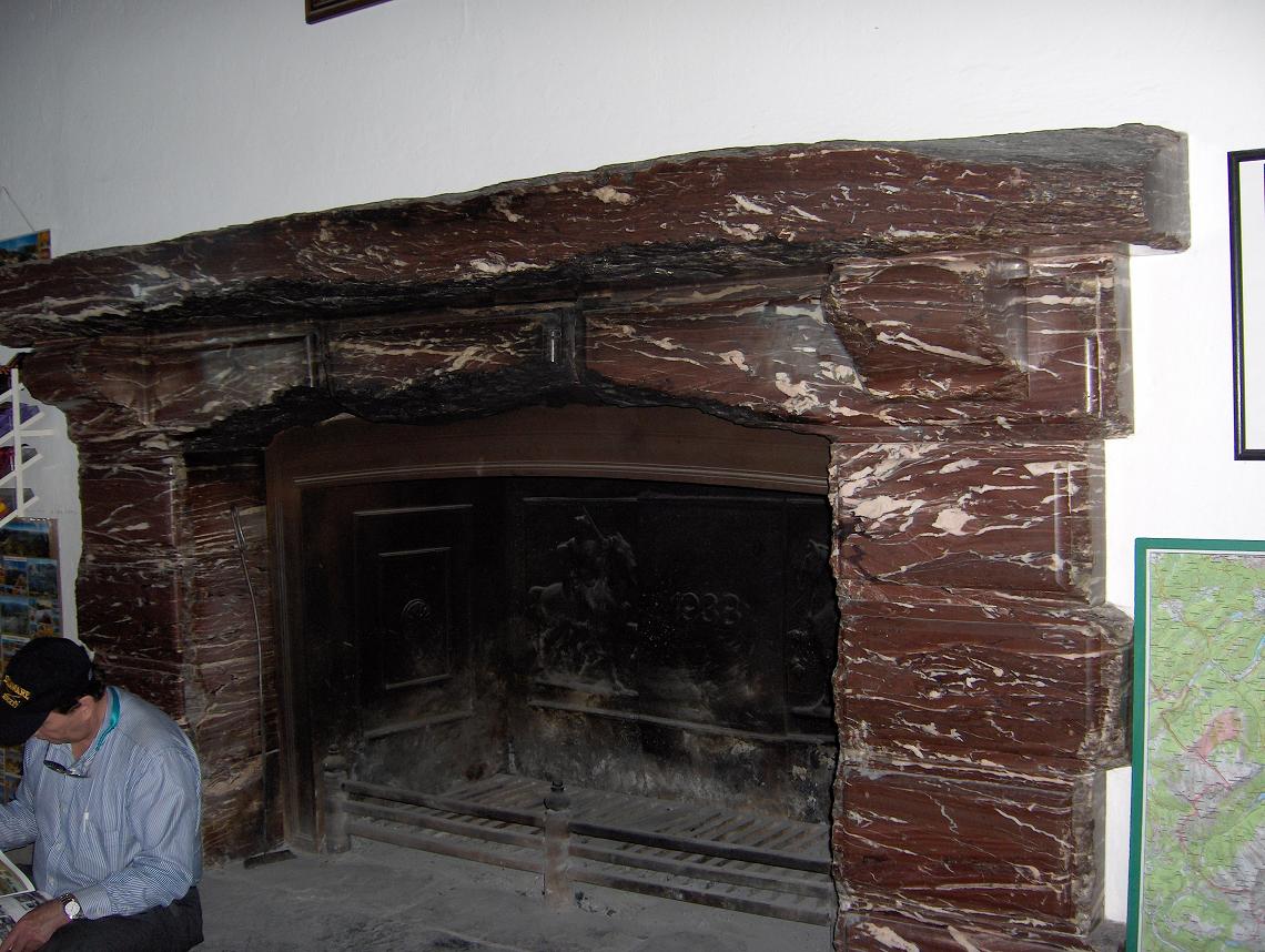 The fireplace at Kehlsteinhaus