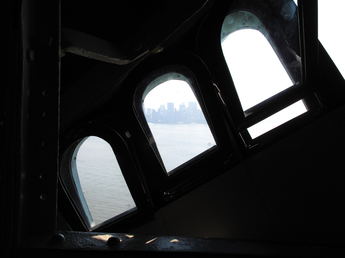 Inside the Crown of Statue of Liberty