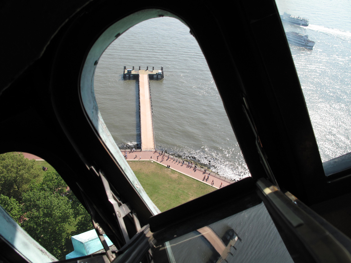 Inside the Crown of Statue of Liberty