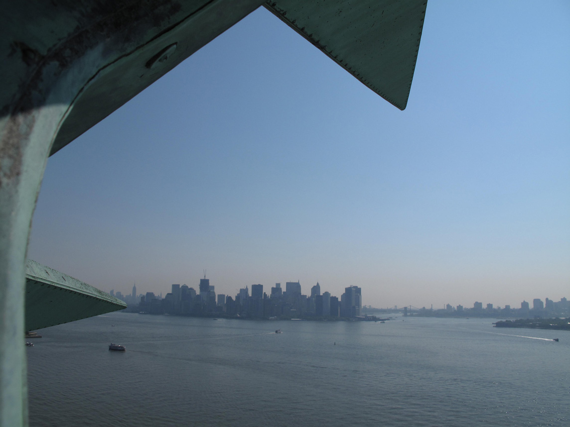 Inside the Crown of Statue of Liberty