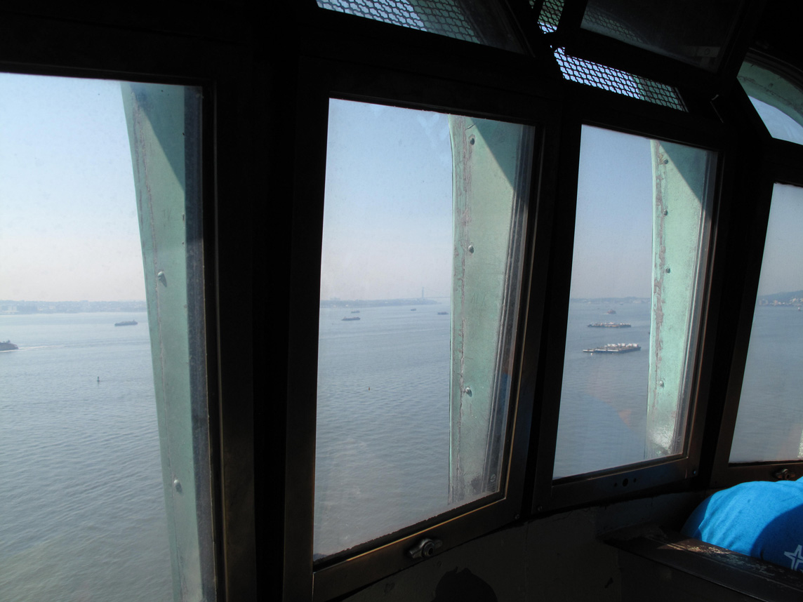 Inside the Crown of Statue of Liberty