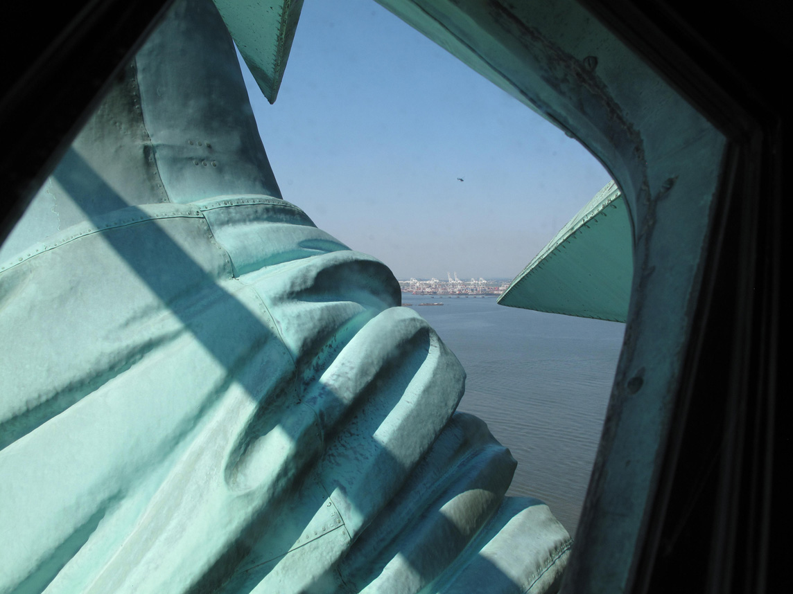 Inside the Crown of Statue of Liberty
